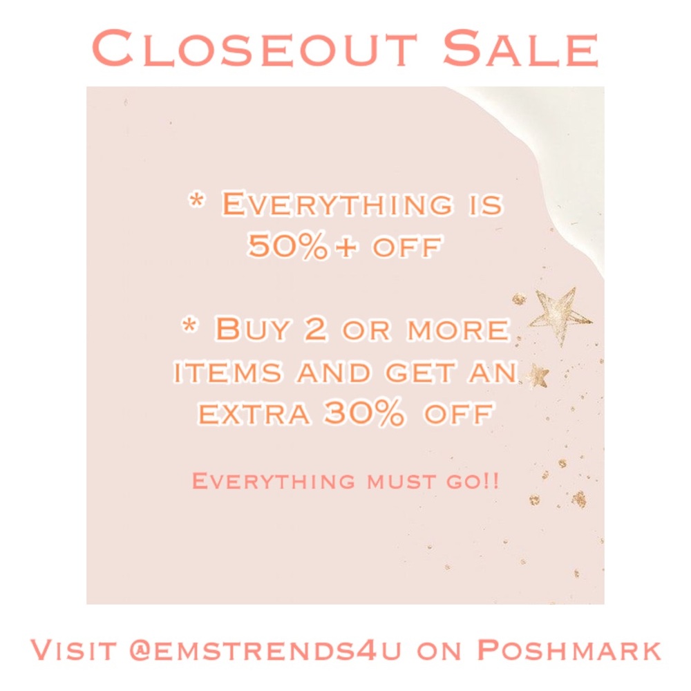 CLOSEOUT SALE